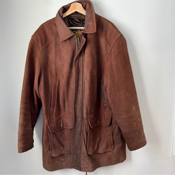 Vintage Wilson’s Leather Jacket Adventure Bound Mens Size XL with Flaws - Picture 14 of 14